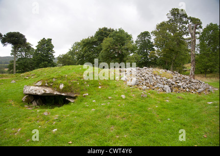 Die Website der Dunadd Wallburg am Kilmartin Glen, Argyll and Bute. Schottland.  SCO 8339 Stockfoto