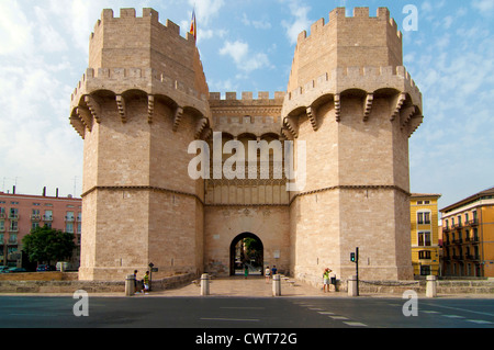 Torres de Serranos, Valencia, Spanien Stockfoto