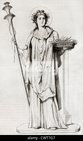 Ceres, die römische Göttin des Ackerbaus Stockfoto