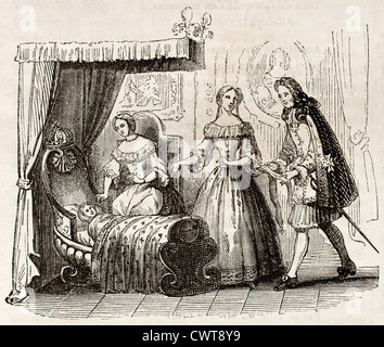 Louis XV-Geburt im Jahre 1710 Stockfoto