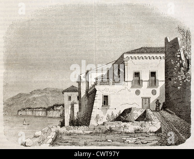 Torquato Tasso Haus in der Nähe von Sorrento, Italien Stockfoto