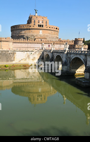 Altes Schloss am Fluss Tibre in Prati Viertel von Rom Stockfoto