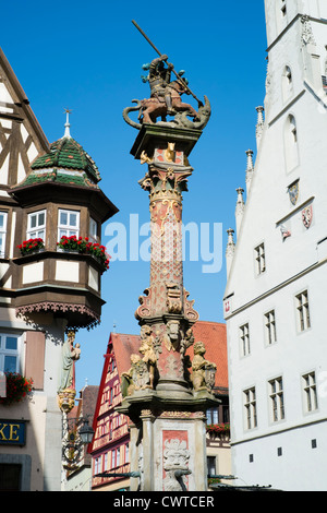 Rothenburg Ob der Tauber mittelalterliche Stadt in Bayern Stockfoto