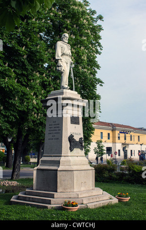 Italien, Lombardei, Abbiategrasso, Giuseppe Garibaldi-Denkmal Stockfoto