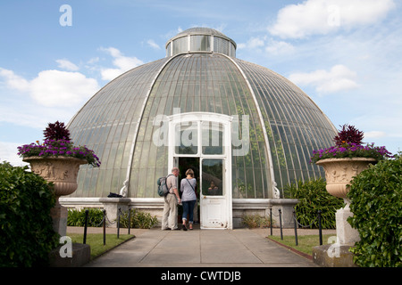 Palm House Kuppel, Kew Royal Botanical Gardens, Richmond, Surrey, England, GB, UK. Stockfoto
