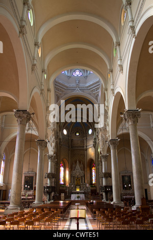 Italien, Lombardei, Mailand, Santa Maria Delle Grazie al Naviglio Kirche innen Stockfoto