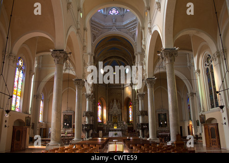 Italien, Lombardei, Mailand, Santa Maria Delle Grazie al Naviglio Kirche innen Stockfoto
