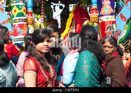 Paris, Frankreich - September 20120 - Ganesh Festival Feier Stockfoto