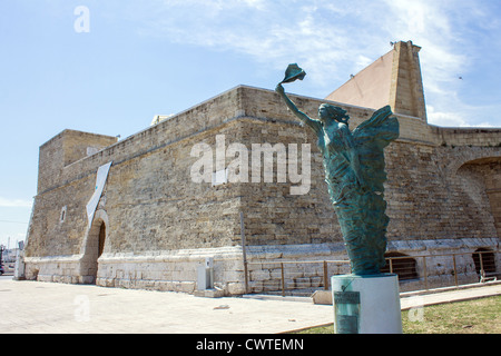 Italien, Apulien, Bari, alte Stadtmauer Stockfoto