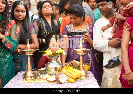 Paris, Frankreich - September 20120 - Ganesh Festival Feier Stockfoto