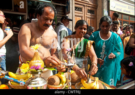 Paris, Frankreich - September 20120 - Ganesh Festival Feier Stockfoto