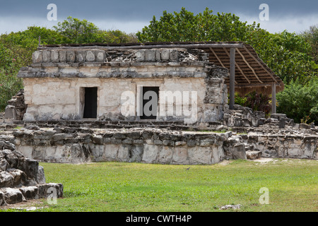 Ruinas del Rey Maya Ruinen in Cancun, Mexiko Stockfoto