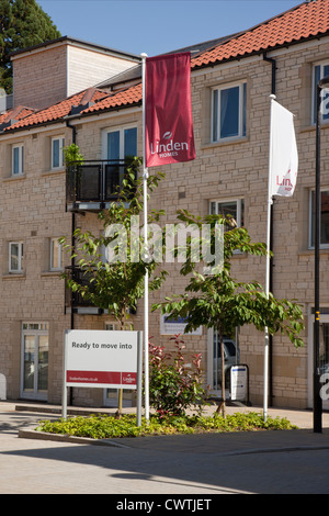 Linden Homes, Kingston Mills, Bradford on Avon, Wiltshire, England, Großbritannien Stockfoto