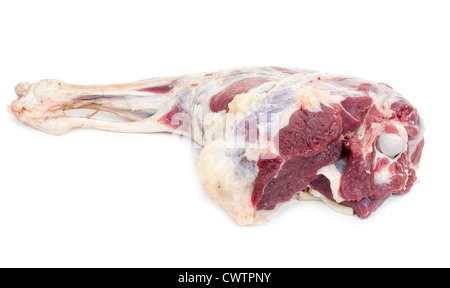Rohes Lammfleisch Bein Stockfoto