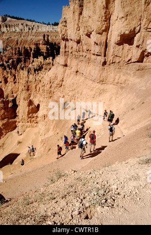 Wandern im Bryce Canyon National Park, Südwesten von Utah Stockfoto