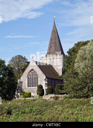 Touristenort Dorfkirche Stockfoto