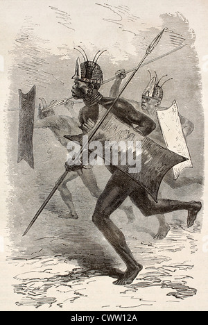 Afrikanischer Krieger Stockfoto