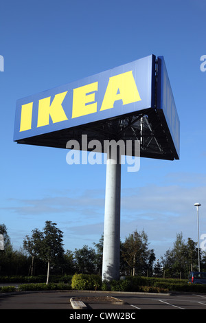 IKEA Schild, Belfast, Nordirland, Vereinigtes Königreich Stockfoto