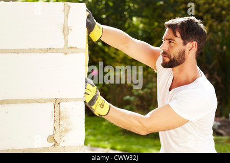 Baumeister bei der Arbeit Stockfoto