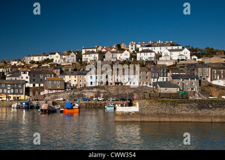 Hafen von Mevagissey Cornwall An einem Winternachmittag, Cornwall, South West, England, Großbritannien Stockfoto