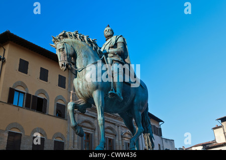 Cosimo Medici 1 Statue Piazza della Signoria Florence Toskana Italien Stockfoto