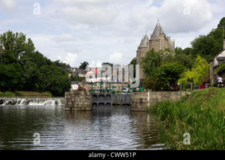 Schloss in Josselin in der Bretagne Stockfoto