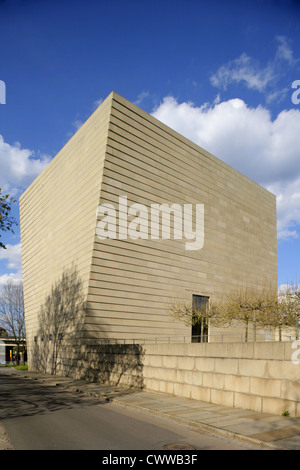 Neue Synagoge, durch Wandel Hofer Lorch und Hirsch, Dresden, Deutschland. Gewinner des Arup Welt Architektur Gebäude des Jahres ausgezeichnet. Stockfoto