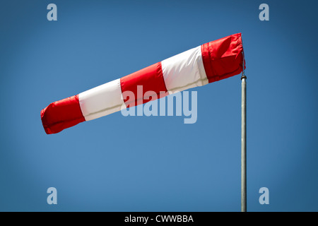 Schuss von einem Windsack mit künstlichen Vignettierung Stockfoto