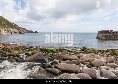 Später Hafen, Cornwall, UK. Stockfoto