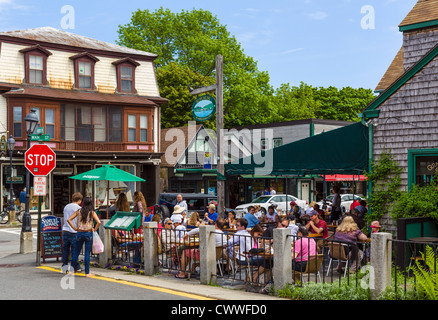 Fisch-Bar und Grill auf der Main Street in der Innenstadt von Bar Harbor, Mount Desert Island, Maine, USA Stockfoto