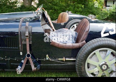 Vintage bugatti Auto an einem vscc Veranstaltung in Prescott, Gloucestershire, Vereinigtes Königreich Stockfoto