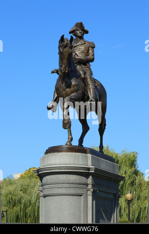 Statue von George Washington in gemeinsamen Park in Boston, Massachusetts Stockfoto