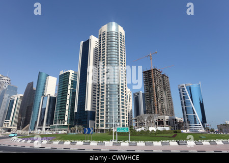 Neue Innenstadt West Bay in Doha, Katar, Nahost Stockfoto