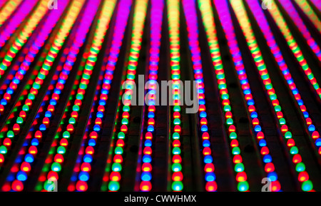 RGB-LED-Bildschirm Panel Textur Stockfoto