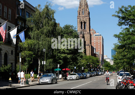 Newbury Street mit Blick auf Boston Common, Boston, Massachusetts Stockfoto