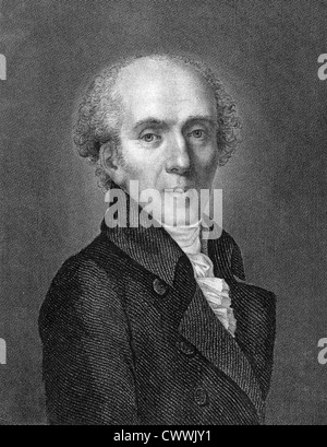 Antonio Canova (1757-1822) auf Kupferstich aus dem Jahr 1859. Italienischer Bildhauer. Stockfoto