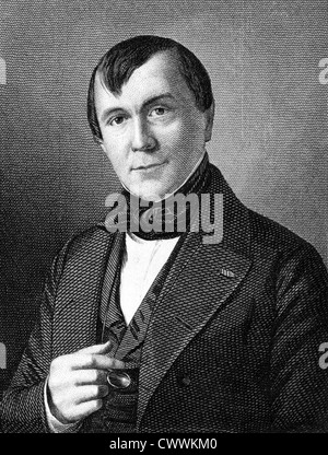 Emile de Girardin (1802-1881) auf Kupferstich aus dem Jahr 1859. Französischer Journalist, Publizist und Politiker. Stockfoto