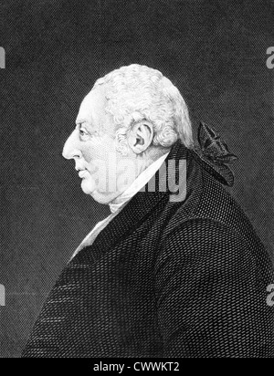 Francis Egerton, 3. und letzte Duke of Bridgewater (1736-1803) auf Kupferstich aus dem Jahr 1859. Britische Adlige. Stockfoto