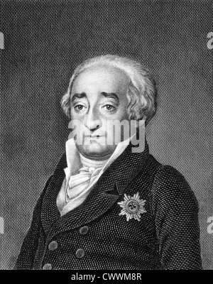 Heinrich Friedrich Karl Vom Und Zum Stein (1757-1831) auf Kupferstich aus dem Jahr 1859.  Preußischer Staatsmann. Stockfoto