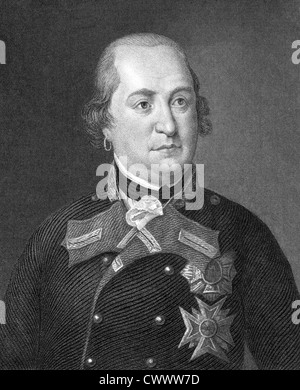 Maximilian i. Joseph von Bayern (1756-1825) auf Kupferstich aus dem Jahr 1859. König von Bayern im Jahre 1806-1825. Stockfoto