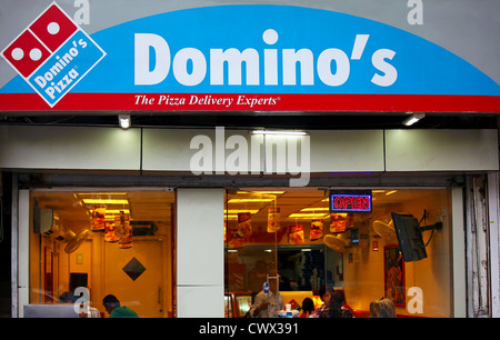 Dominos Pizza Fast Food Restaurant Stockfoto