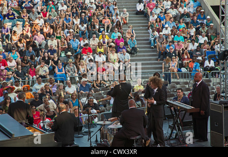 Detroit, Michigan - The Preservation Hall Jazz Band spielt auf dem Detroit-Jazz-Festival. Stockfoto