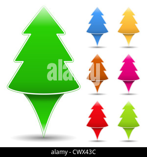 Abstrakte Baumsymbol, eps10 Vektorgrafik Stockfoto