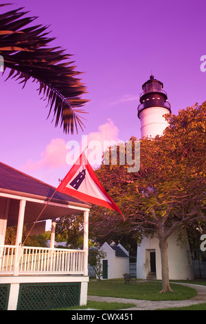 TIERPFLEGER-VIERTEL UND LEUCHTTURM KEY WEST ALTSTADT ALTSTADT FLORIDA USA Stockfoto