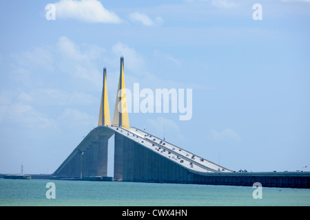 Bob Graham Sunshine Skyway Bridge, St. Petersburg, Florida, USA Stockfoto