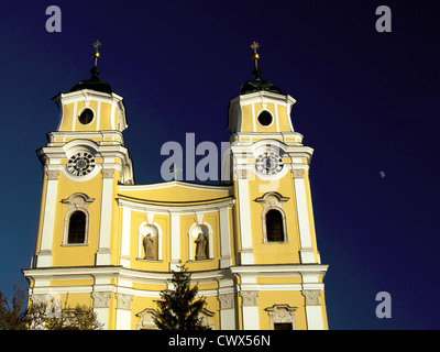 Stiftskirche Kirche am Mondsee, Salzkammergut, Österreich Stockfoto