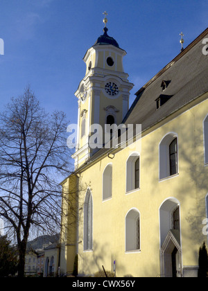 Stiftskirche Kirche am Mondsee, Salzkammergut, Österreich Stockfoto