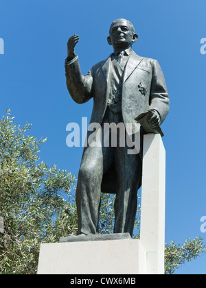 Statue von Premierminister Gorg Borg Olivier von Malta in Castille Square Stockfoto