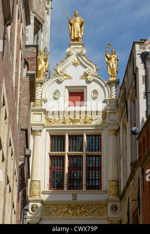 Altes Gericht Registry, Burgplatz, Brügge, Belgien Stockfoto