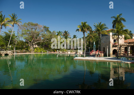 VENETIAN POOL SCHWIMMBAD CORAL GABLES MIAMI FLORIDA USA Stockfoto